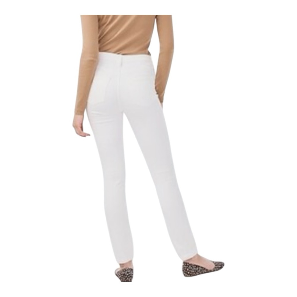 NWT J.Crew Highest-Rise Skinny Jeans in White Denim Sz 26 G1975 - Picture 2 of 10